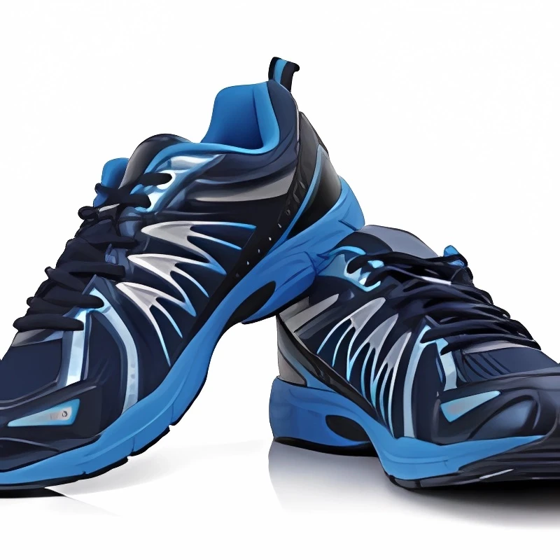 Giày thể thao xanh đen phong cách hiện đại